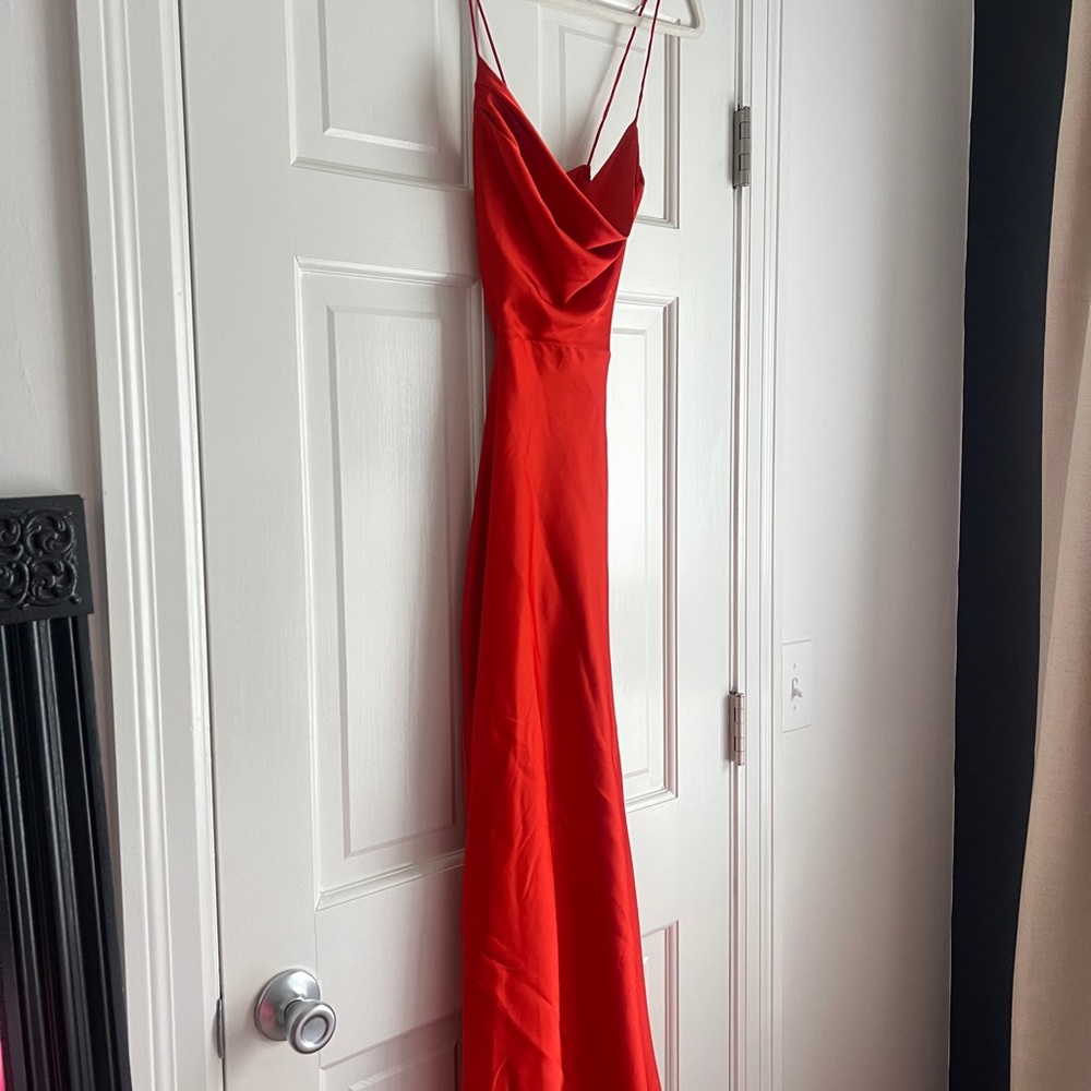 Hello Molly Vibrant Burnt Orange Maxi Dress